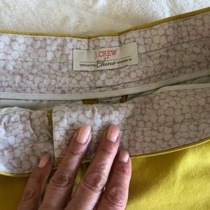 J crew 100% Cotton Chino broke in shorts